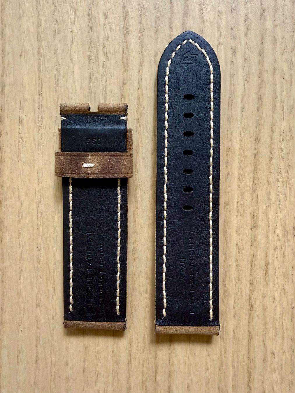 Panerai Armbänder & -reifen: Panerai OEM brown leather strap - NEW – Neu (gemäss Beschreibung) aus Rivaz von yoda2005 1