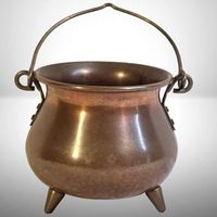🍯 Vintage Kupferkessel | Miniatur Grape | Hammerschlag Deko