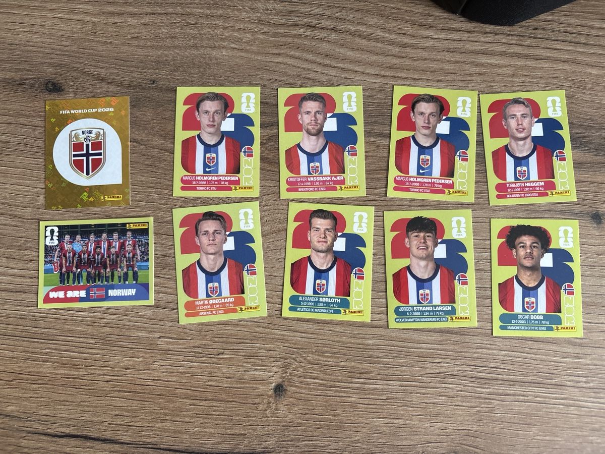 Panini Carte collezionabili: Panini WM 26 Norwegen Sticker  – Nuovo (secondo la descrizione) da Menznau venduto da Hetfield85