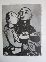 MAX HUNZIKER  LITHOGRAPHIE SIGNIERT