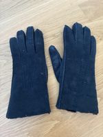 Echtlederhandschuhe mit Lammfellfutter, Grösse 7,5