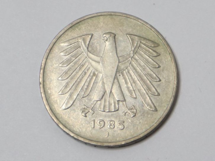 Alle Münzen: 5 Deutsche Mark Münze 1985 J – Gebraucht aus Eschenbach SG von Astalavista 1
