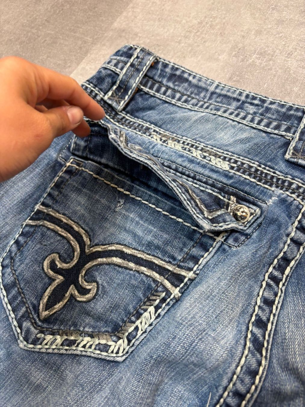 Jeans: Rock Revival Bootcut Flared Jeans - Grösse XL – Usato da Werdenberg venduto da hase.vintage 5