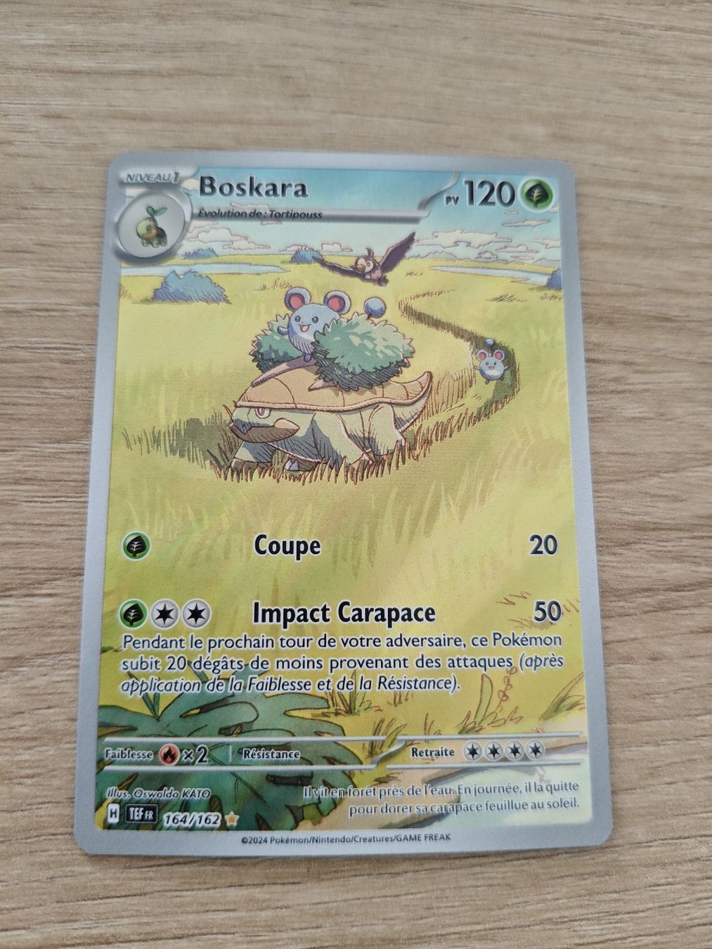 Pokémon Carte collezionabili: Boskara 164/162 FR Forces Temporelles – Nuovo e nell'imballaggio originale da Develier venduto da Ant_ckl5 1