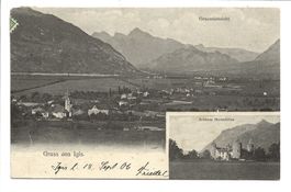 Gruss aus Igis Landquart (GR) Dorfpartie  Schloss Marschlins