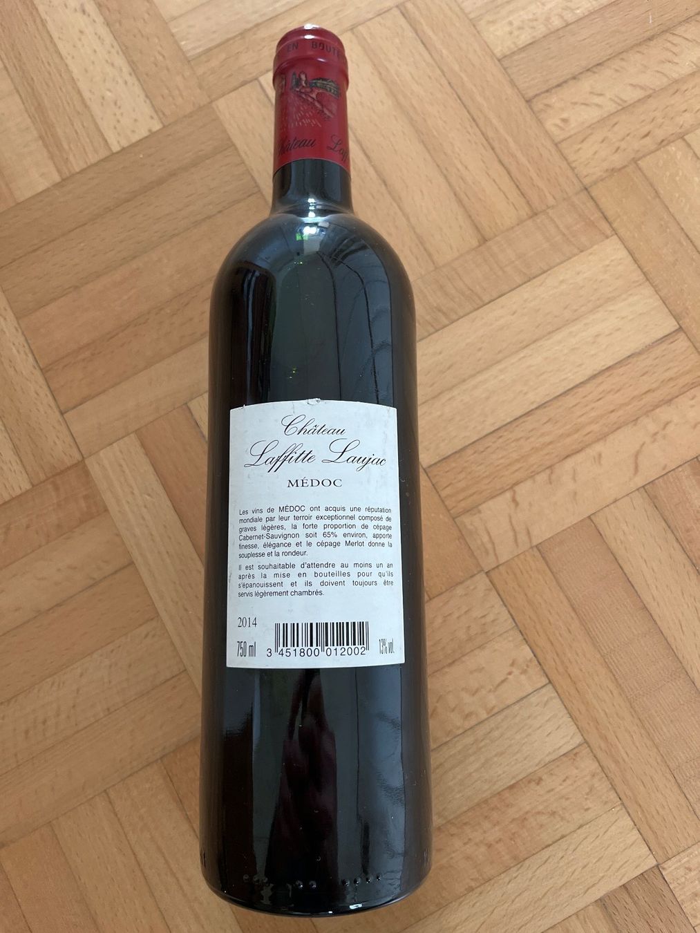 Vino: Château Laffitte Laujac 2014 – Nuovo e nell'imballaggio originale da Schaffhausen venduto da FJI1848 1