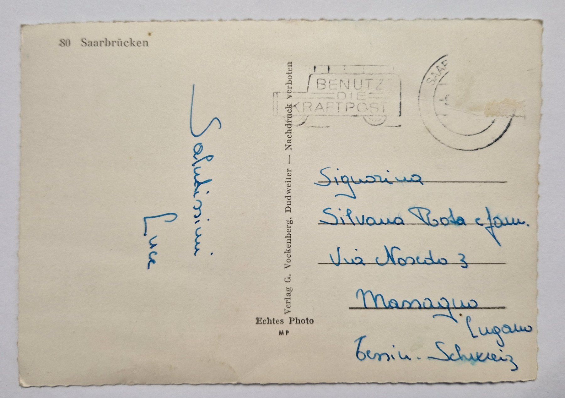 Cartoline postali: Saarbrücken, alt – Usato da Melchnau venduto da Arthurius 1