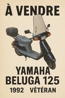 Scooter vintage " vétéran" Yamaha Beluga XC125 1992
