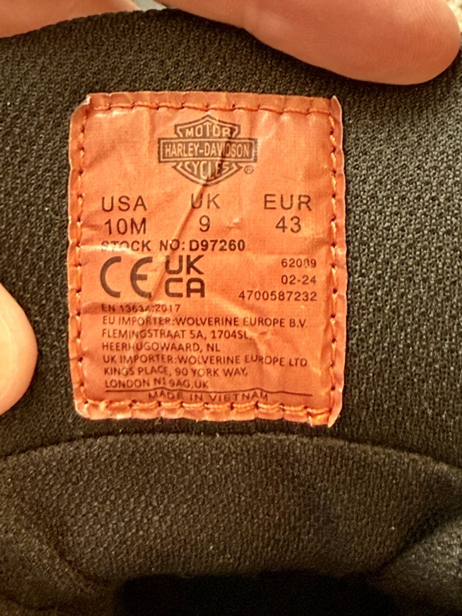 Harley-Davidson Scarpe da uomo: Harley Motorradschuhe Gr.43 NEU – Nuovo (secondo la descrizione) da Zumikon venduto da dbue75 3