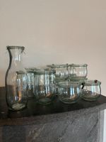 15 WECK Gläser 480 ml & 950ml &1 Lt mit Deckel und Klammern