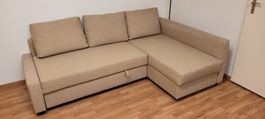 Ecksofa mit Schlaffunktion beige gebraucht guter Zustand