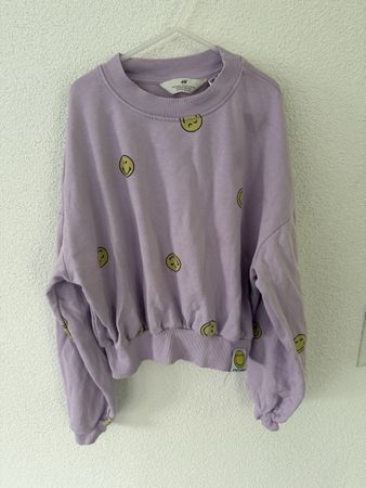 H&M Pullover SmileyWorld lila Grösse 146/152 