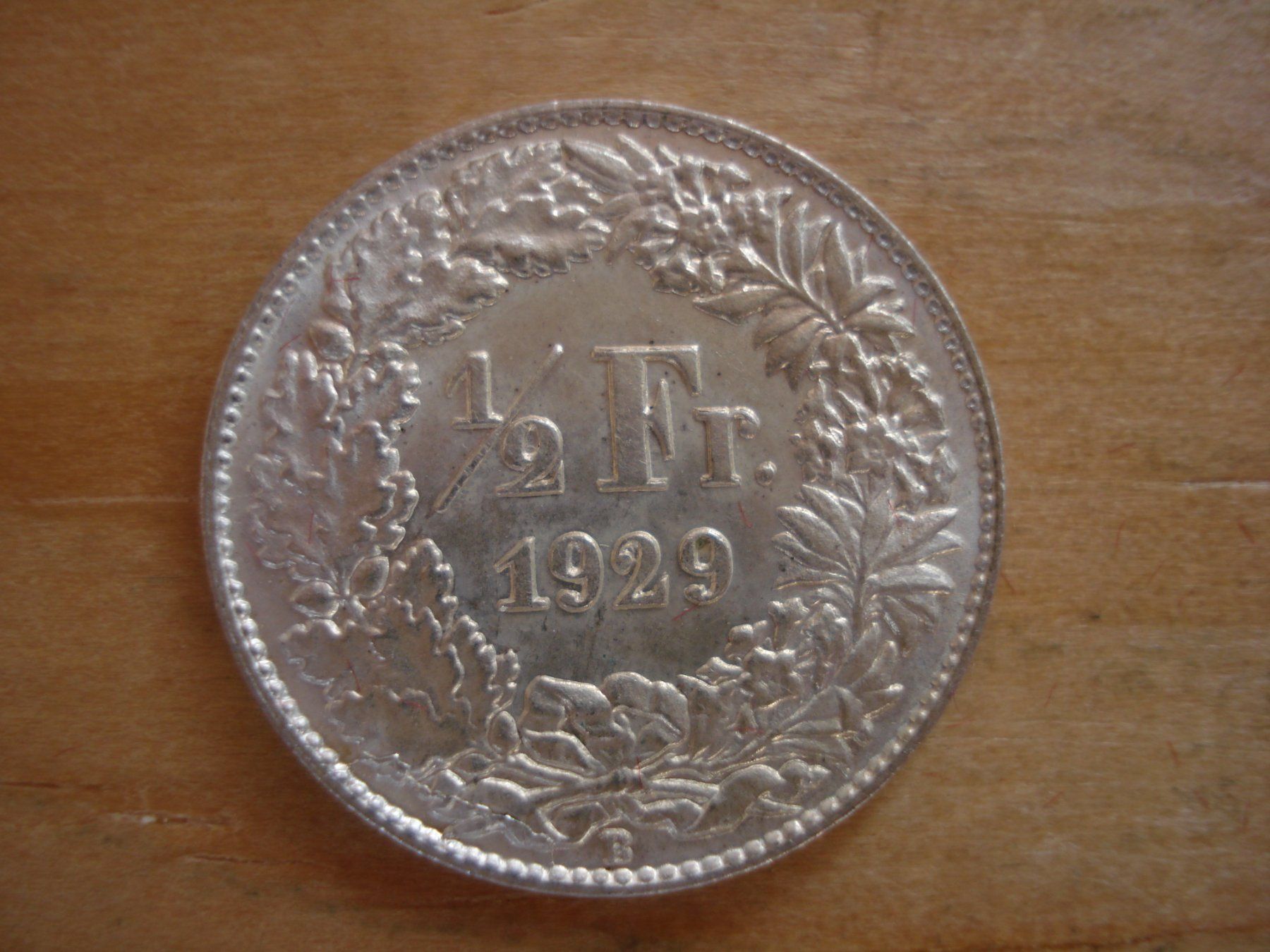 Tutti le monete: (C1) 1/2 Franken 1929 STGL- – Usato da Erlach venduto da Net-Coins