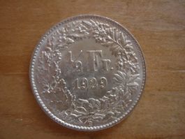 (C1) 1/2 Franken 1929 STGL-