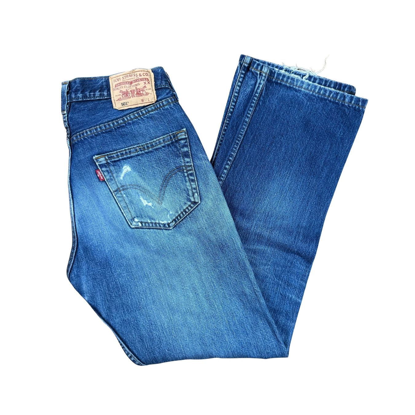 Levi's Jeans: Vintage Levi's 501 Patchwork Jeans  - M – Gebraucht aus Herisau von 1asupply 1