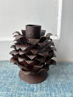 Vintage Kerzenstaender Zapfen, Pine Cone Candle Holder