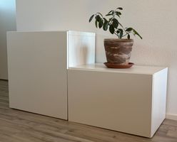 IKEA BESTÅ Regal-Set mit Türen – 2 Stück, gross & klein