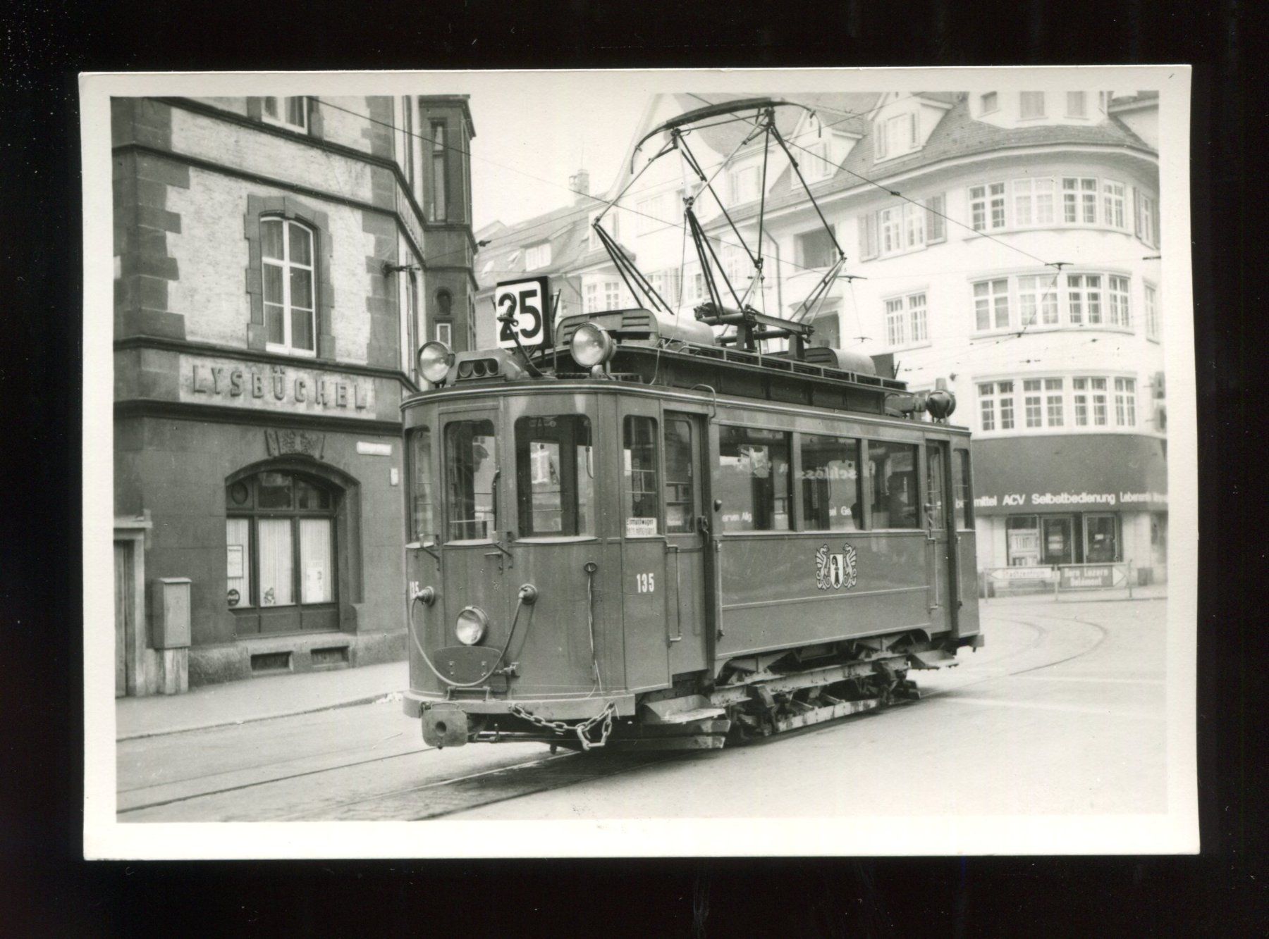 Cartoline postali: Basel, Hüningen, BVB Be2/2 135 – Usato da Aarau venduto da Elmaar41