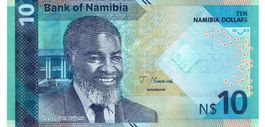 Namibia 10 Dollar P-20 New Design UNZ