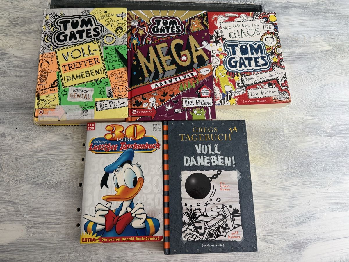 Libri: Tom Gates Bände und Gregs Tagebuch LTB Donald – Usato da Hergiswil NW venduto da mirjamfilliger