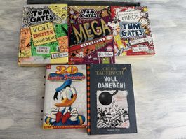 Tom Gates Bände und Gregs Tagebuch LTB Donald
