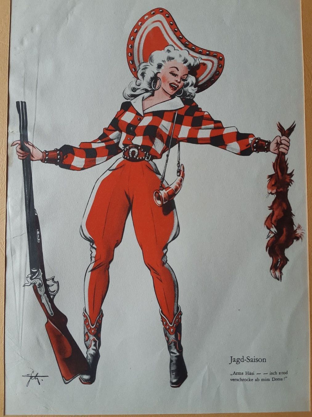 Grafica & Litografie: Nr.4 original Litho Nebelspalter – Usato da Grindelwald venduto da carro5