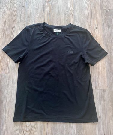 Lacoste Damen Classic TF1266 T-Shirt, schwarz
