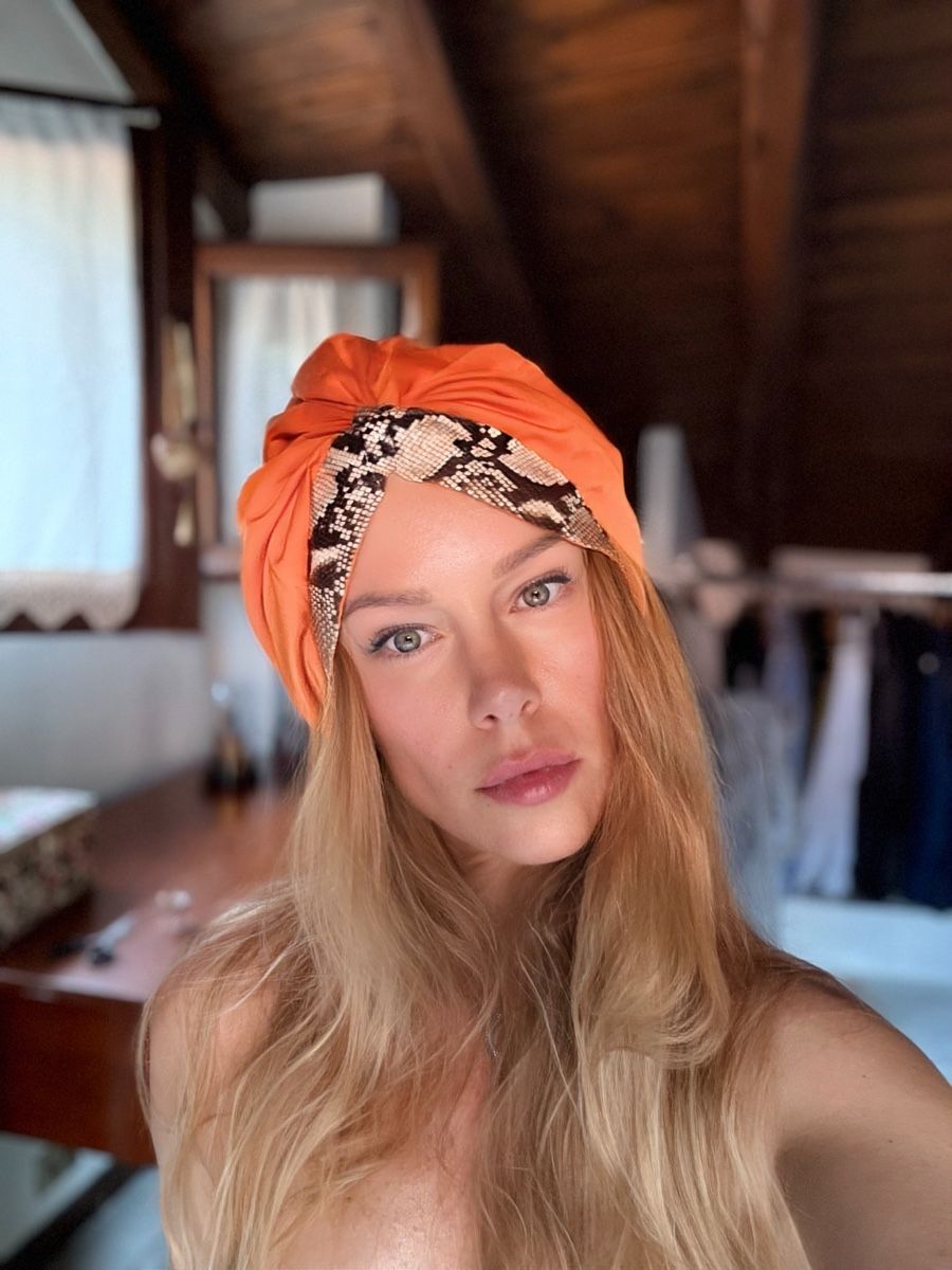 Copricapi, berretti & cappellini: orange turban Malaak – Usato da Barna venduto da orbuyorcry
