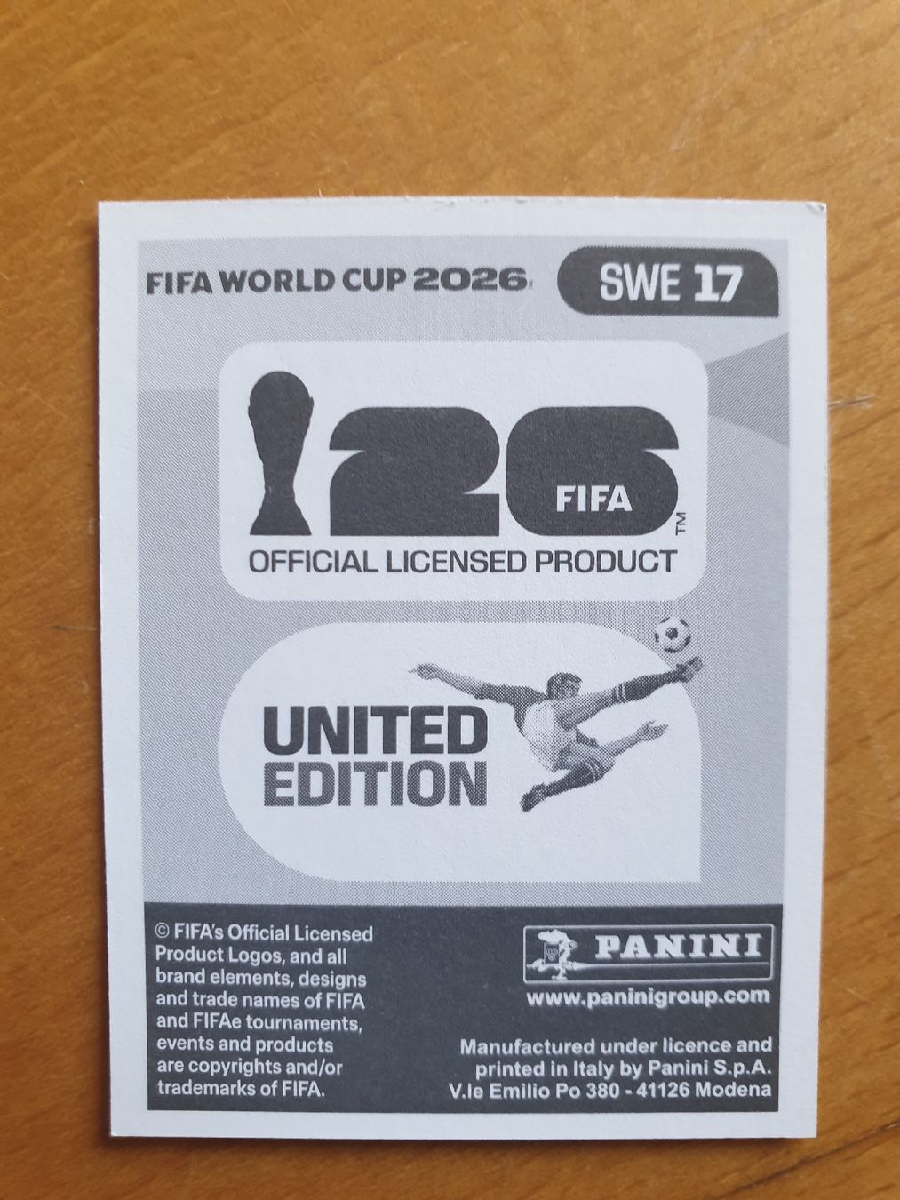 Panini Carte collezionabili: Panini WM 2026 SWE 17 – Nuovo (secondo la descrizione) da Einsiedeln venduto da MGXX 1