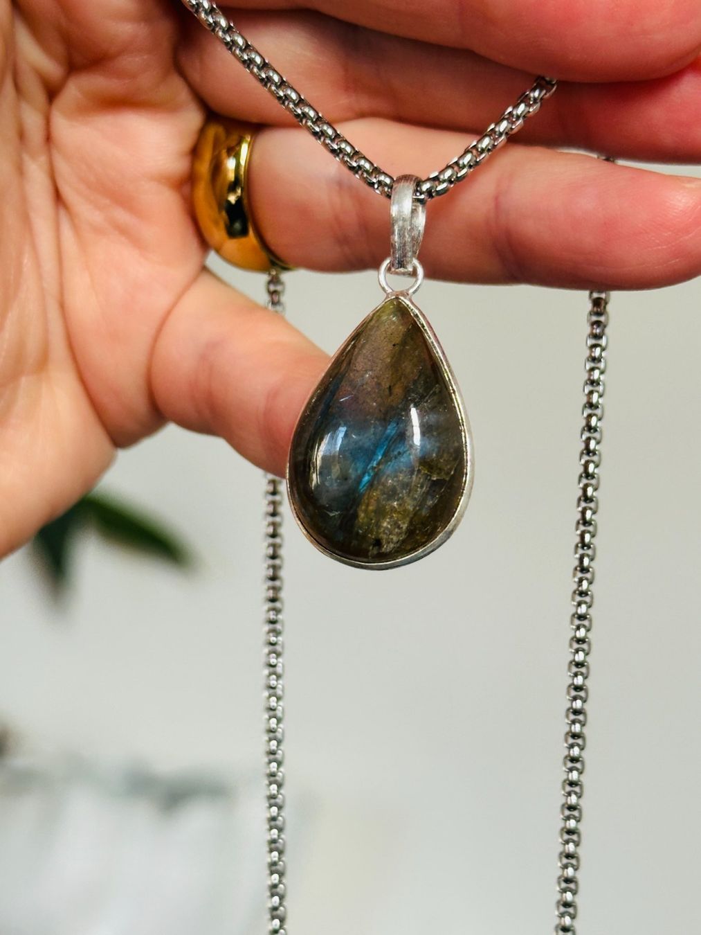 Catenine: Fashionable labradorite necklace – Nuovo e nell'imballaggio originale da Genève venduto da AGBERG 7