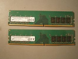 SET = 2x 8GB DDR4 2666 Micron für PC HP, DELL, Lenovo etc