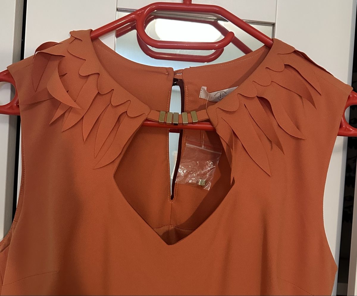 Vestiti: Robe élégante terracott – Nuovo (secondo la descrizione) da Les Avanchets venduto da liu_9h9t 1
