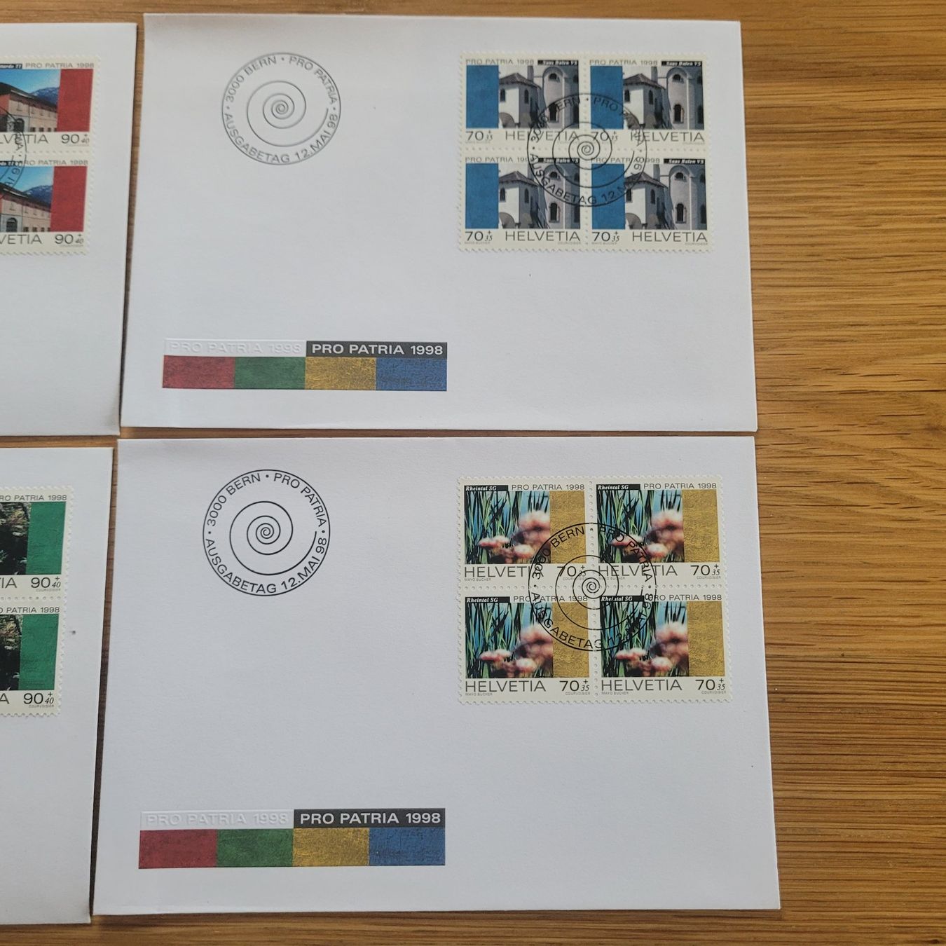 Tutti i francobolli: Lot FDC Pro Patria Bloc De 4 – Usato da Biel/Bienne venduto da Destockweb 2
