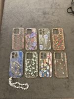 Coques iPhone 14 Pro Max lot de 8 motifs variés transparent