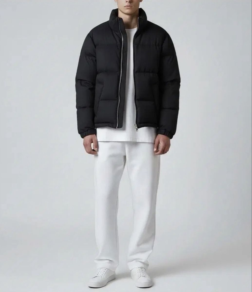 Sandro Vestes: Sandro Paris Men Blue Wool-Blend Puffer Jacket – D'occasion à Horgen par IRG_88 2