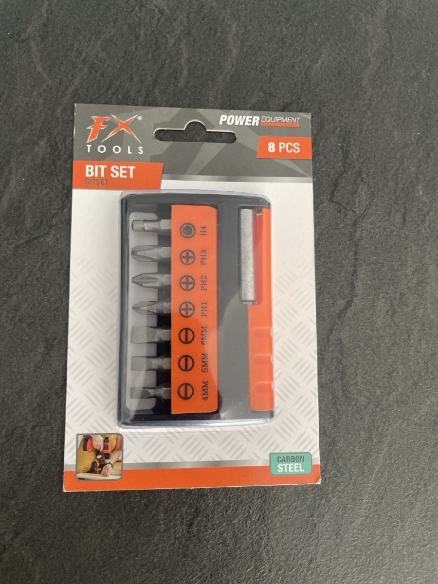 Bohrmaschinen: Bit-Set 8 Teile Carbon Steel Neu – Neu und originalverpackt aus Biel/Bienne von Bolagol9
