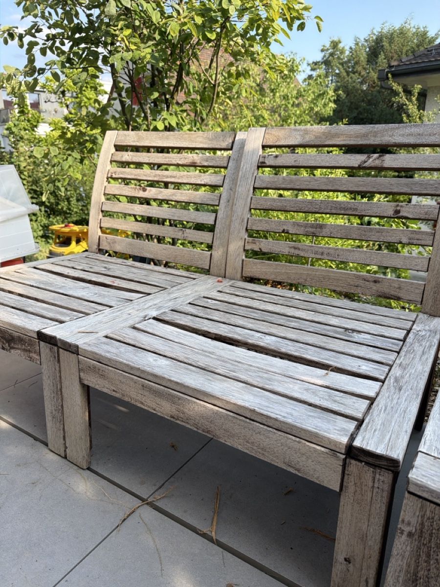 Holzartikel: Holz Gartenbank 3-teilig – Gebraucht aus Zürich von maricampos 2