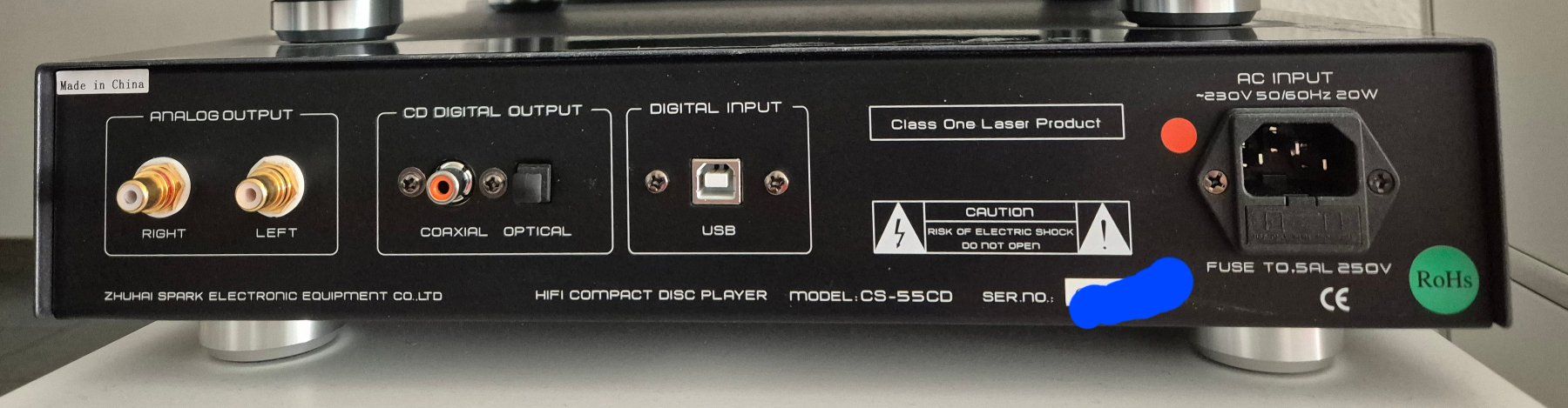 Cayin Sistemi audio & multimediali: Cayin CS-55 CD Player – Usato da Zug venduto da storsi 1