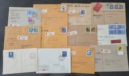 12 Briefe, meist mit Pro Juventute Höchstwerte
