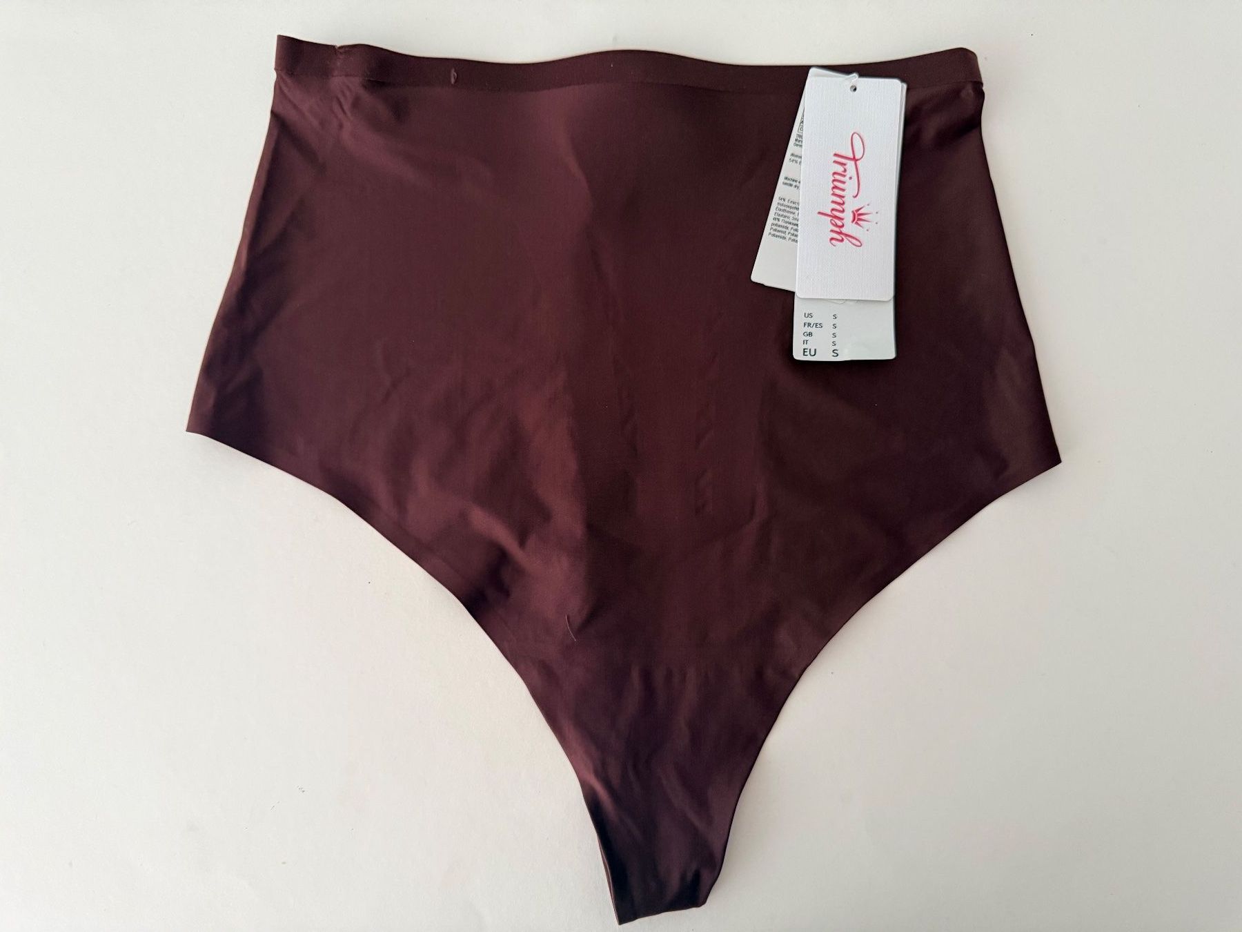 Triumph Sonstige Unterwäsche: TRIUMPH, Highwaist String SHAPE SMART, Grösse S, Dunkelbraun – Neu und originalverpackt aus Rudolfstetten von gst_g7xl