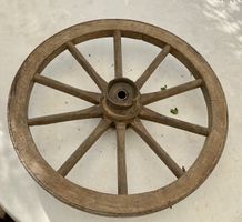 Holzrad Dekoration oder Ersatzteil 10 Speichen