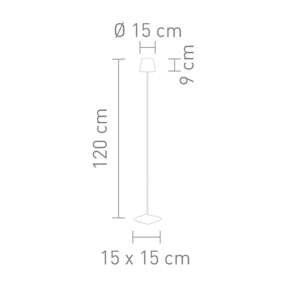 Lampade: LED Aussen Stehleuchte, 120 cm Höhe – Nuovo (secondo la descrizione) da Kreuzlingen venduto da Smart-Light 2