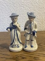 Paar Porzellan Figuren Mann Frau blau weiss guter Zustand