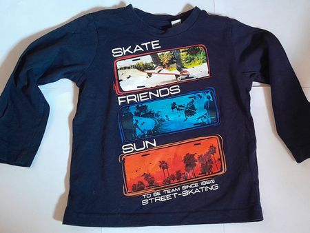 Cooles Skater-Shirt für Jungs, Langarm, Grössse 92/2 Jahre
