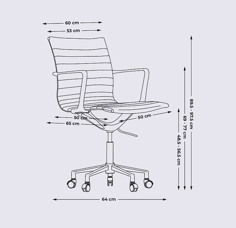 Stühle: Designer Office Chair  Cognac Leather & Chrome – Gebraucht aus Zürich von Qualitaetsexperte. 2