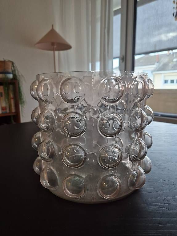 Vasen & Gefässe: Bubble Vase Glas rosa – Gebraucht aus Allschwil von Sandyheart