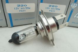 4 Stk H4 Halogen Auto & Töff birnen 12V 60/55W P43t