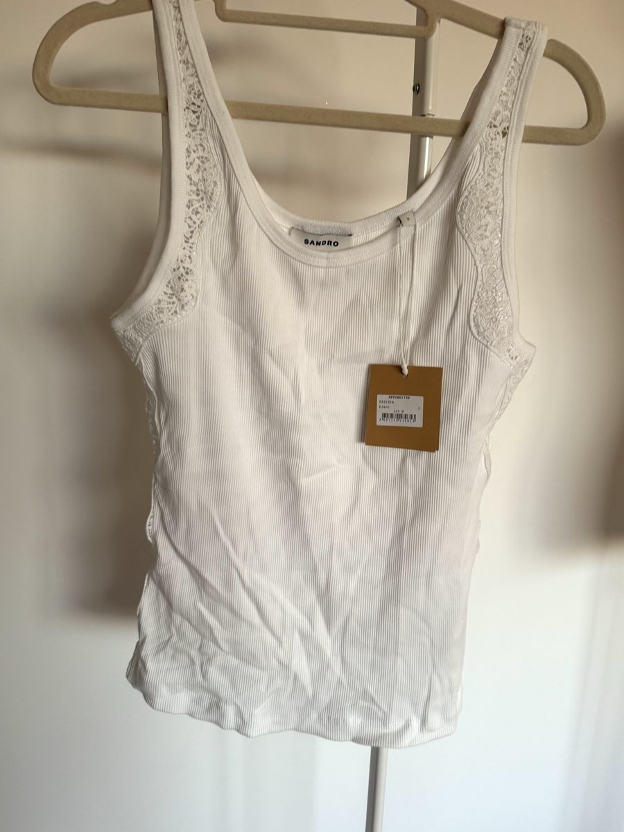 Sandro Tops: Sandro lace white top size 3 – Neuf avec emballage d'origine à Zürich par di_archive 1