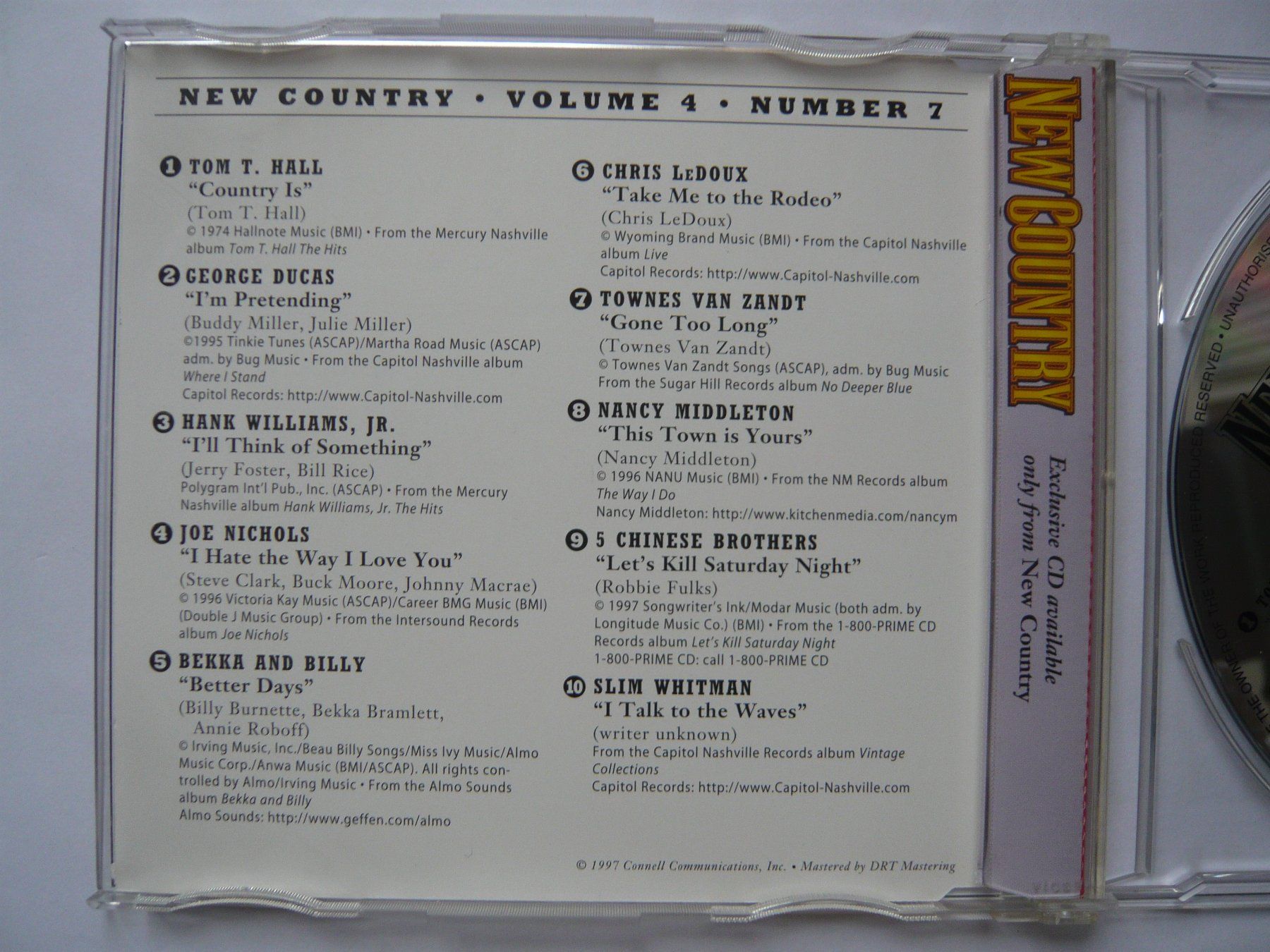 CD: 2CD VARIOUS NEW COUNTRY COLLECTION – Usato da Winterthur venduto da Cajun 3