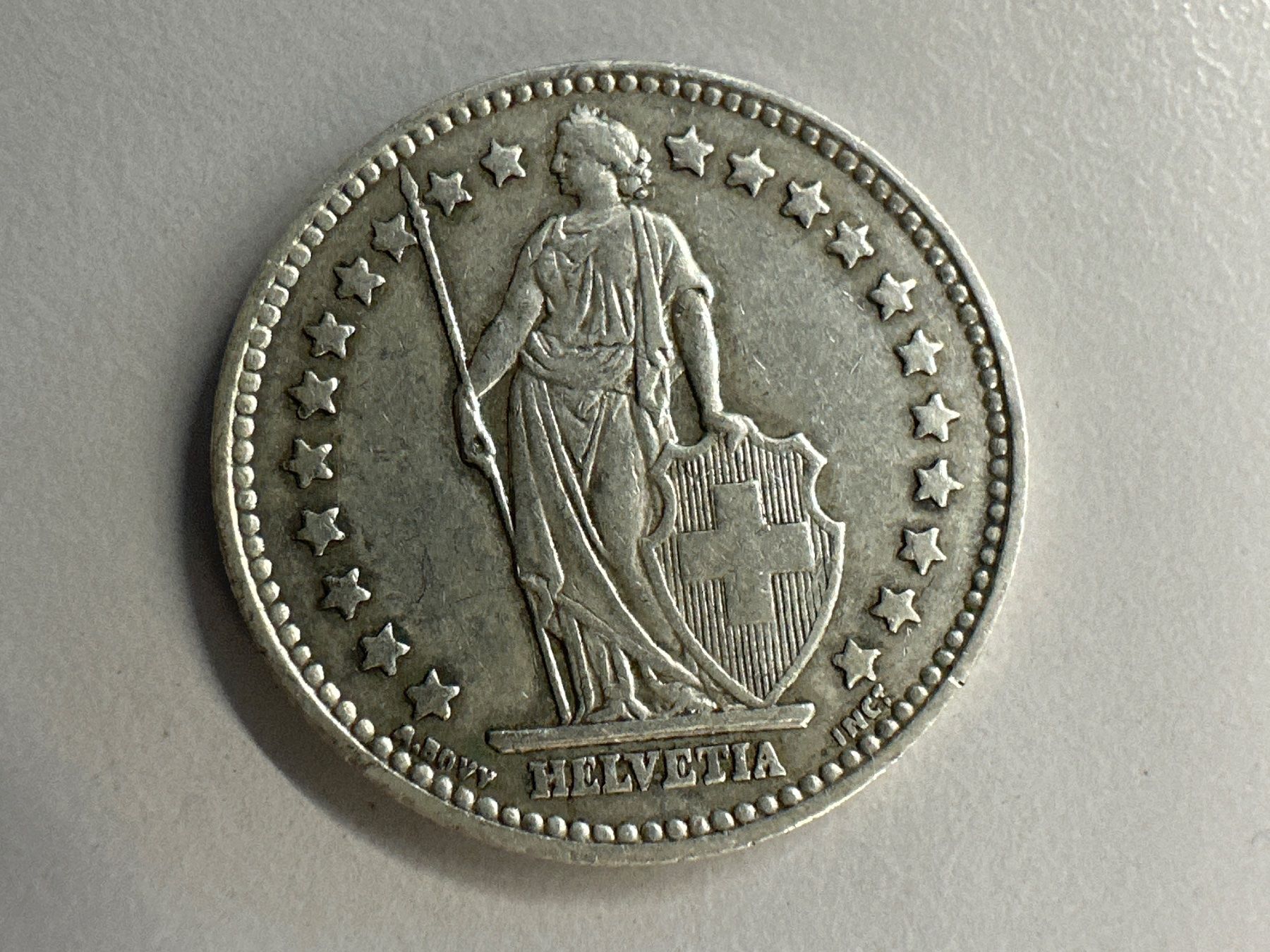 Alle Münzen: 1 Fr. Silber Schweiz 1955 ss – Gebraucht aus Herisau von herau 1